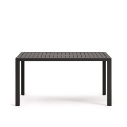Table de jardin Culip en aluminium finition grise 150 x 77 cm