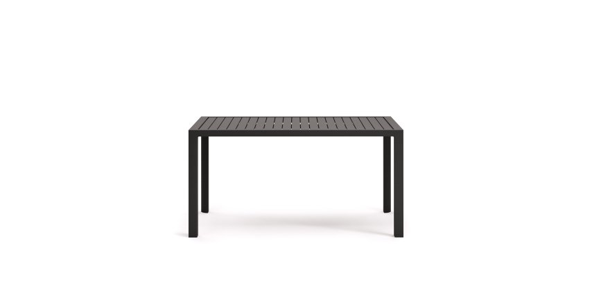 Table de jardin Culip en aluminium finition grise 150 x 77 cm