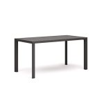 Table de jardin Culip en aluminium finition grise 150 x 77 cm