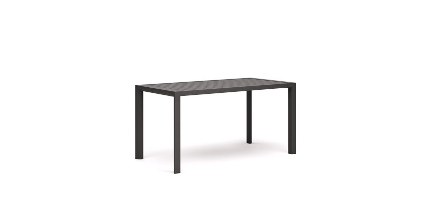 Table d'extérieur Culip - structure aluminium grise L 150 x P 77 cm