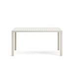 Mesa de exterior Culip de aluminio con acabado blanco 150 x 77 cm