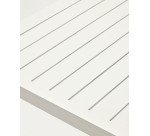 Mesa de exterior Culip de aluminio con acabado blanco 150 x 77 cm