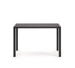 Mesa de exterior alta Culip de aluminio con acabado gris 150 x 77 cm