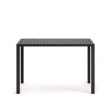 Table haute de jardin Culip en aluminium finition grise 150 x 77 cm
