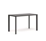 Mesa de exterior alta Culip de aluminio con acabado gris 150 x 77 cm