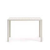 Table haute de jardin Culip en aluminium finition blanche 150 x 77 cm