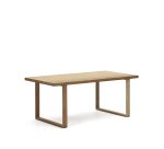 Mesa 100% exterior Canadell de madera maciza de teca reciclada 180 x 90 cm
