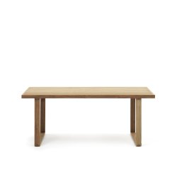 Mesa 100% exterior Canadell de madera maciza de teca reciclada 180 x 90 cm