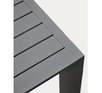 Mesa de exterior alta Culip de aluminio con acabado gris 150 x 77 cm