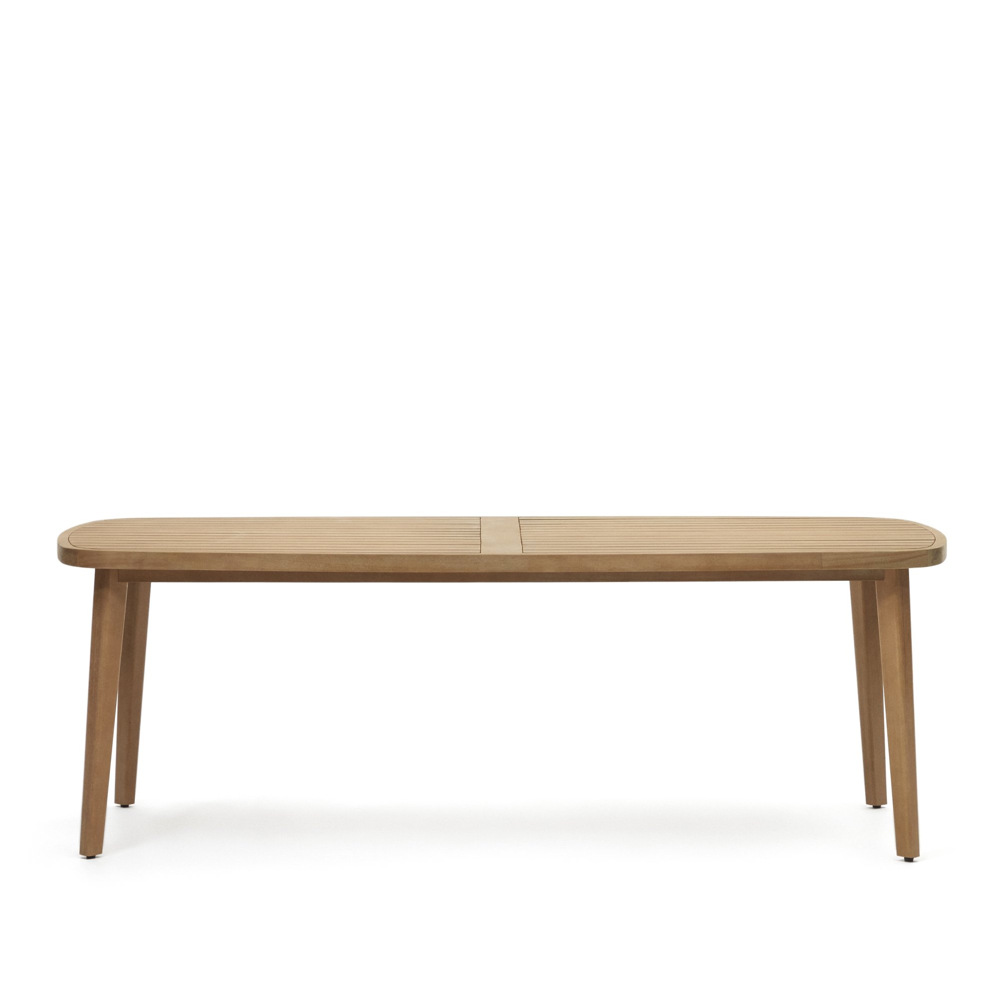 Table de jardin 100 % d'extérieurMaset en bois d'eucalyptus massif 220 x 100 cm