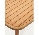 Table de jardin 100 % d'extérieurMaset en bois d'eucalyptus massif 220 x 100 cm