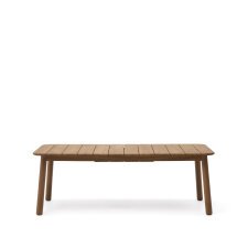 DE_Table extensible Turqueta en bois de teck 220(294) x 100 cm FSC 100 %