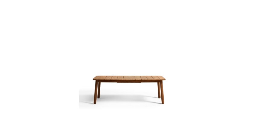 Extendable "Turqueta" table in teak wood 220(294) x 100 cm