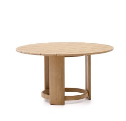 Mesa redonda Xoriguer de  madera maciza de eucalipto Ø140 cm FSC 100%