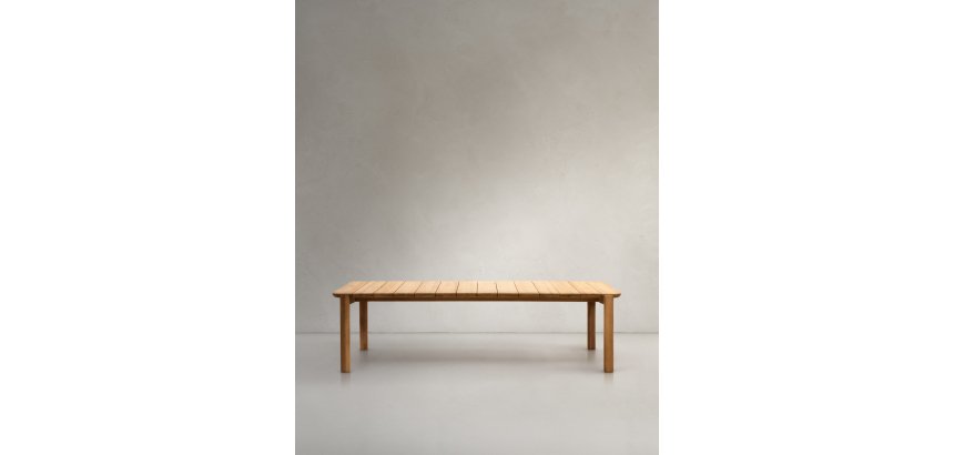 Table Icaro en bois de teck 280 x 112 cm FSC 100%