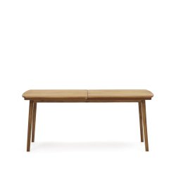Table de jardin extensible Thianna en bois d'acacia 180 (240) x 90 cm