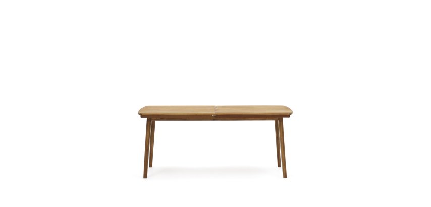 DE_Table de jardin extensible Thianna en bois d'acacia 180 (240) x 90 cm