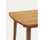 Mesa extensible de exterior Thianna de madera maciza de acacia 180 (240) x 90 cm