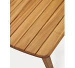 Mesa extensible de exterior Thianna de madera maciza de acacia 180 (240) x 90 cm