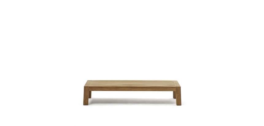 Table basse Forcanera en bois de teck massif 150 x 71 cm