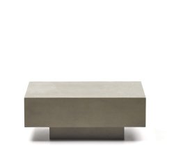 Mesa de centro Rustella de cemento 80 x 60 cm