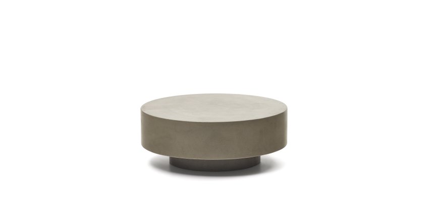 Table basse ronde Garbet en ciment Ø 80 cm