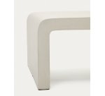 Table basse Aiguablava en ciment blanc 135 x 65 cm