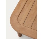 Table basse 100 % d'extérieur Sacova en bois d'eucalyptus massif 140 x 89 cm