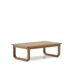Mesa de centro exterior Sacaleta de madera maciza de eucalipto 100 x 60 cm FSC 100%
