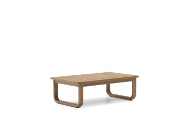 Mesa de centro exterior Sacaleta de madera maciza de eucalipto 100 x 60 cm FSC 100%