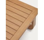 Table basse 100 % d'extérieur Sacaleta en bois d'eucalyptus massif 100 x 60 cm