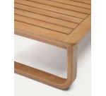 Table basse 100 % d'extérieur Sacaleta en bois d'eucalyptus massif 100 x 60 cm