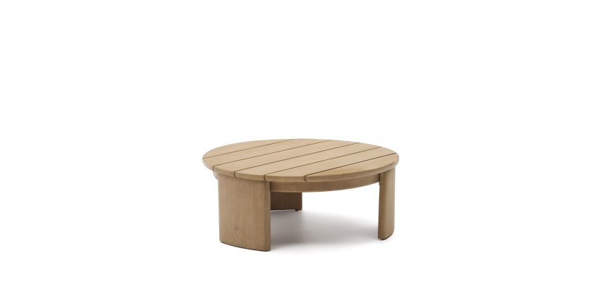 Table basse Xoriguer en bois d’eucalyptus Ø 95,5 cm