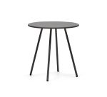 Table ronde de jardin Montjoi en acier finition grise Ø 70 cm