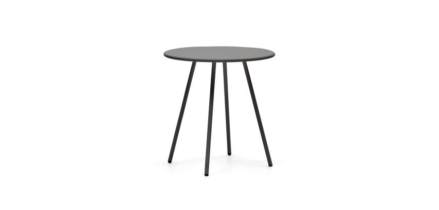 Table d'extérieur ronde  Montjoi - structure acier Ø 70 cm