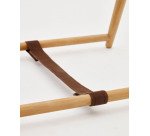 Porte-serviettes Kenta en bois de teck massif 50 x 95 cm