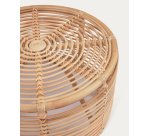 Table basse Kohana ronde en rotin finition naturelle Ø 66 cm