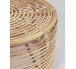 Table basse Kohana ronde en rotin finition naturelle Ø 66 cm