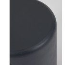 Repose-pieds de jardin Taimi ciment finition noire Ø 35cm