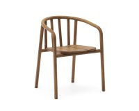 Silla apilable exterior Turqueta de madera maciza de teca FSC 100%