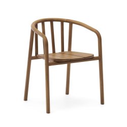 DE_Chaise empilable extérieure Turqueta en bois de teck FSC 100 %