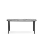 Mesa de exterior Joncols de aluminio con acabado pintado gris 180 x 90 cm