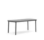 Mesa de exterior Joncols de aluminio con acabado pintado gris 180 x 90 cm