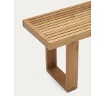 Banc 100 % d'extérieur Canadell en bois de teck massif recyclé 170 cm