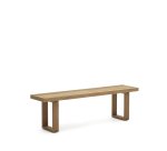 Banc 100 % d'extérieur Canadell en bois de teck massif recyclé 170 cm