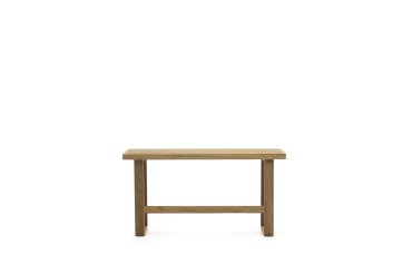 Banc Canadell - bois de teck massif recyclé - L 130 x P 35 X H 71 cm