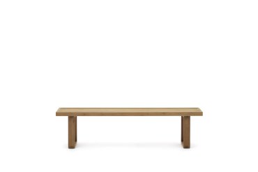Banc Canadell - bois de teck massif recyclé - L 210 x P 30 X H 41cm