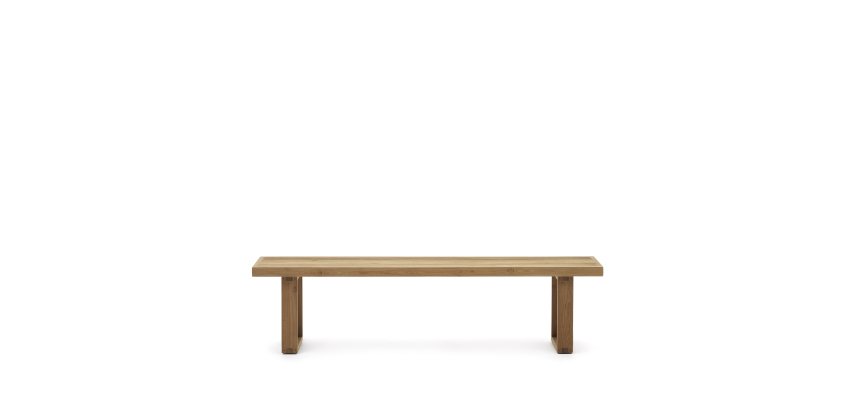 Canadell Bench - recycled solid teak wood - L 210 x D 35 x H 41cm