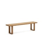 Banc 100 % d'extérieur Canadell en bois de teck massif recyclé 210 cm