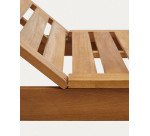 Chaise longue d'extérieur Sulamita en bois d'acacia
